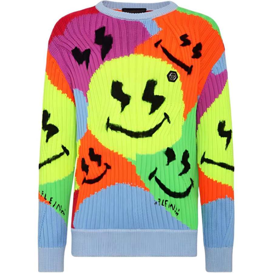 PHILIPP PLEIN Philipp Plein Smile Graffiti jumper