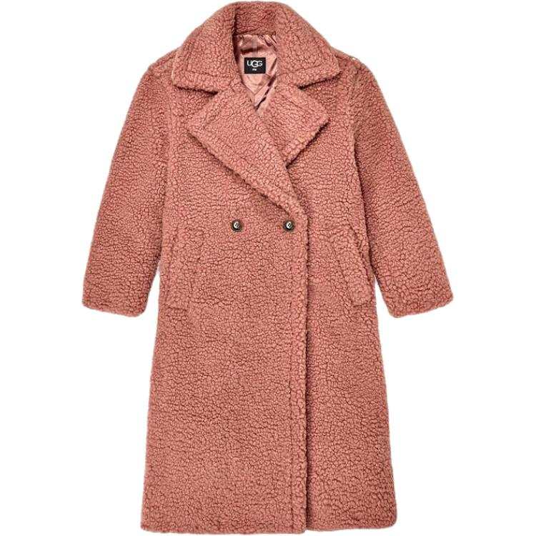 UGG Velvet Jackets Women's Wood Fire Color Lapel Moderate