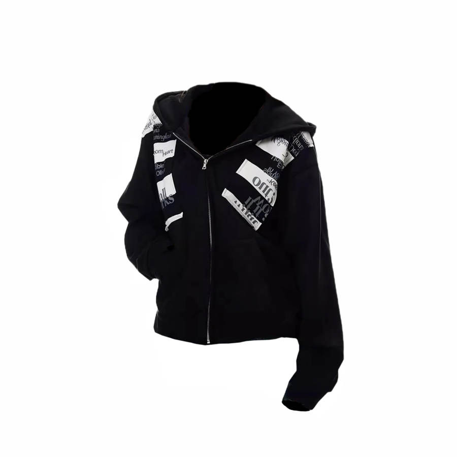 NEVER RULE Sweatshirts Unisex Hooded Moderate Cardigan