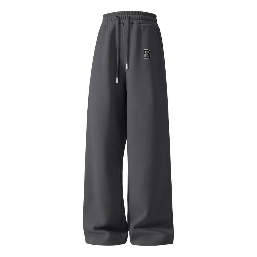 Tonlion Casual Pants Unisex Thickened And Fleece Lined Straight Fit Pants