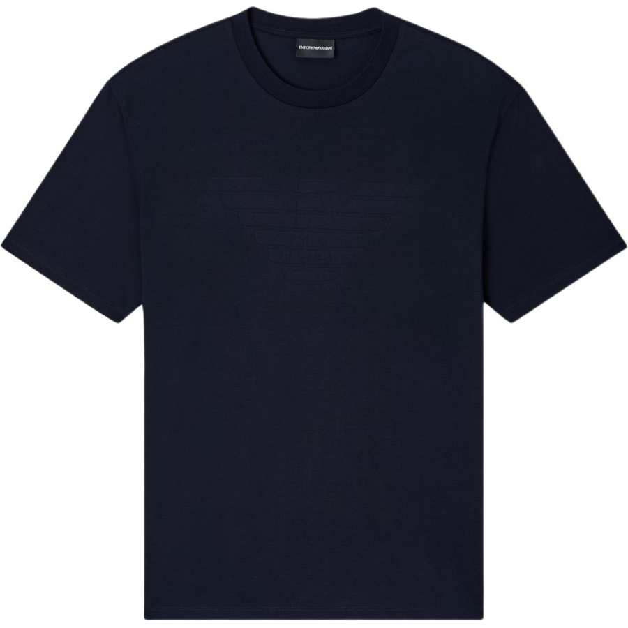 Emporio Armani Jersey T-shirt with matching intarsia logo