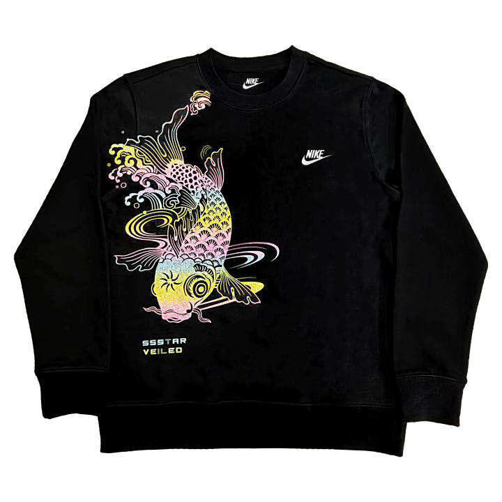 Nike Nike Sweatshirts Unisex Black Crew Neck Moderate Regular