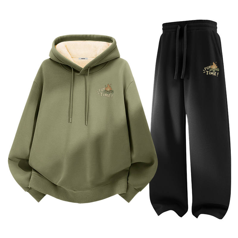 MINISO MINISO Sweatshirt Sets Unisex Hooded Thickened