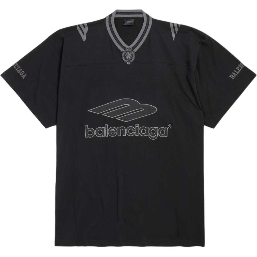 Balenciaga logo V-neck T-shirt