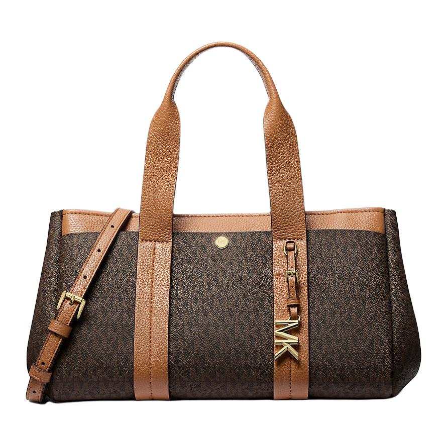 MICHAEL KORS ROMEE Coated Canvas Handbag Small Women's Tan