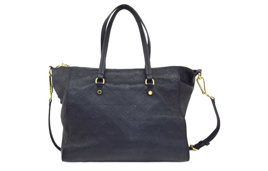 LOUIS VUITTON Leather Handbag, Shoulder Bag Small Women's Black