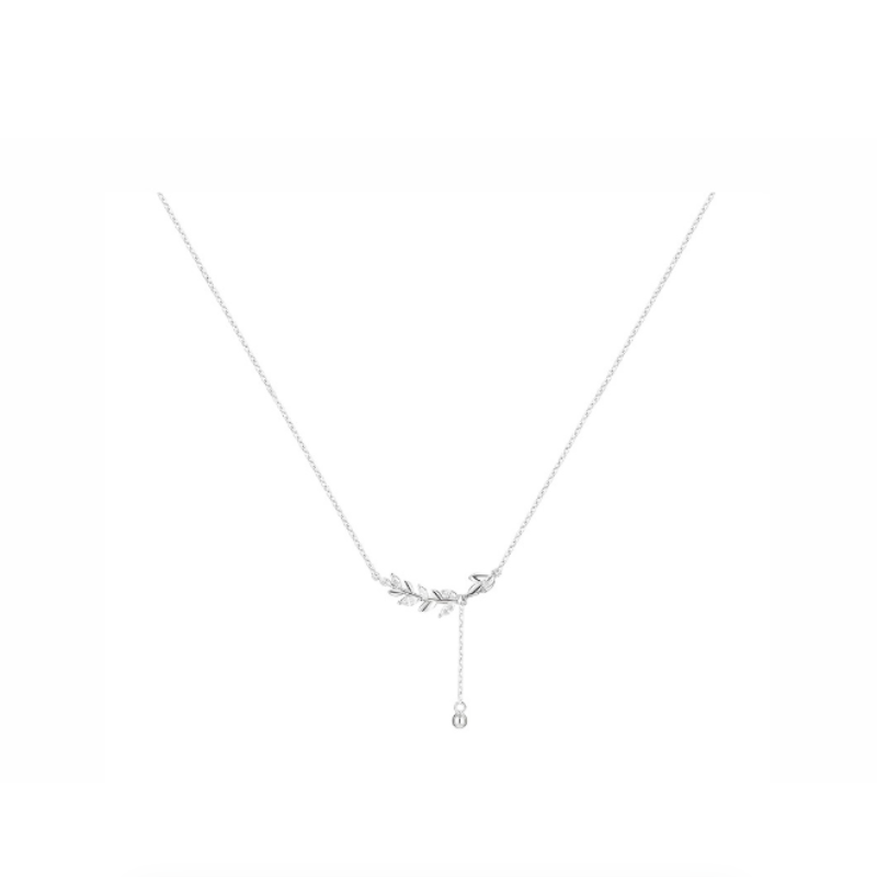 Barbie 925 Sterling Silver 999 Fine Silver Synthetic Cubic Zirconia Alloy Necklaces Women's
