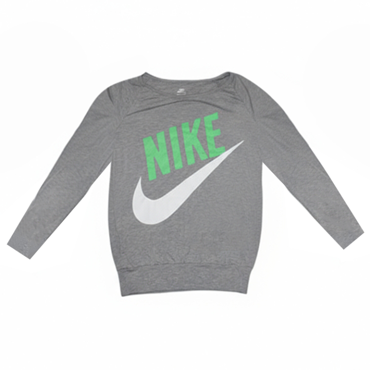 Nike Nike T Shirts Women's Light Gray Crew Neck Moderate