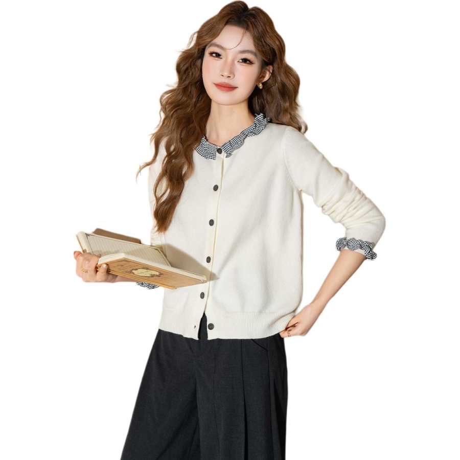 BALENO Sweaters Women's Crew Neck Moderate Cardigan