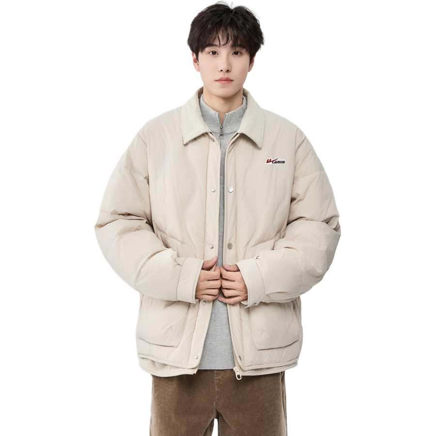 WARRIOR WARRIOR Down Jackets Unisex Lapel Lightweight Down Jacket