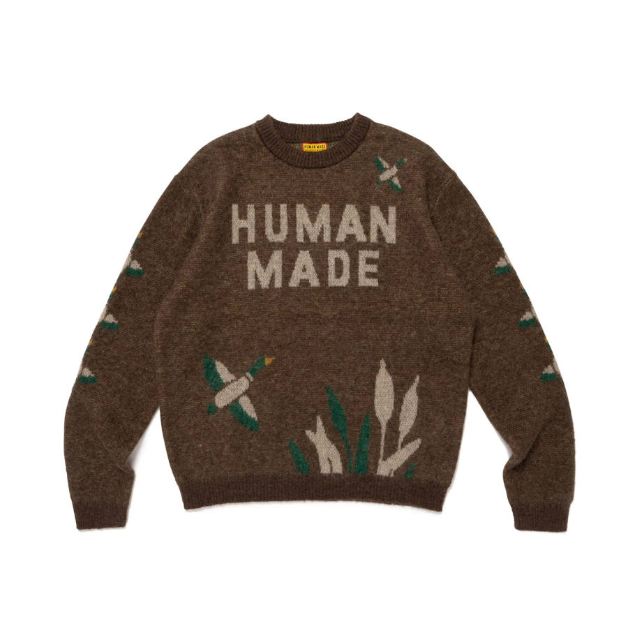 HUMAN MADE Human Made print crewneck sweater