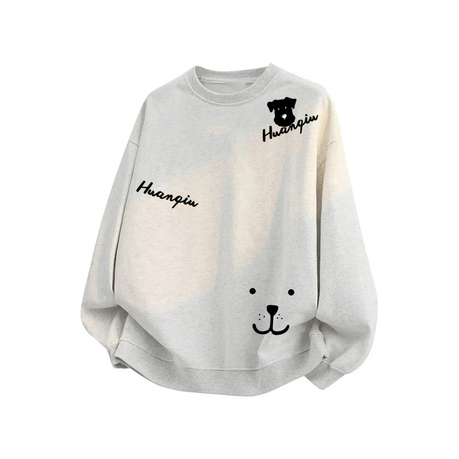 HUANQIU Sweatshirts Unisex Crew Neck Moderate Heavyweight