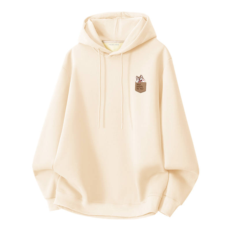Tonlion Sweatshirts Unisex Hooded Thickened Heavyweight