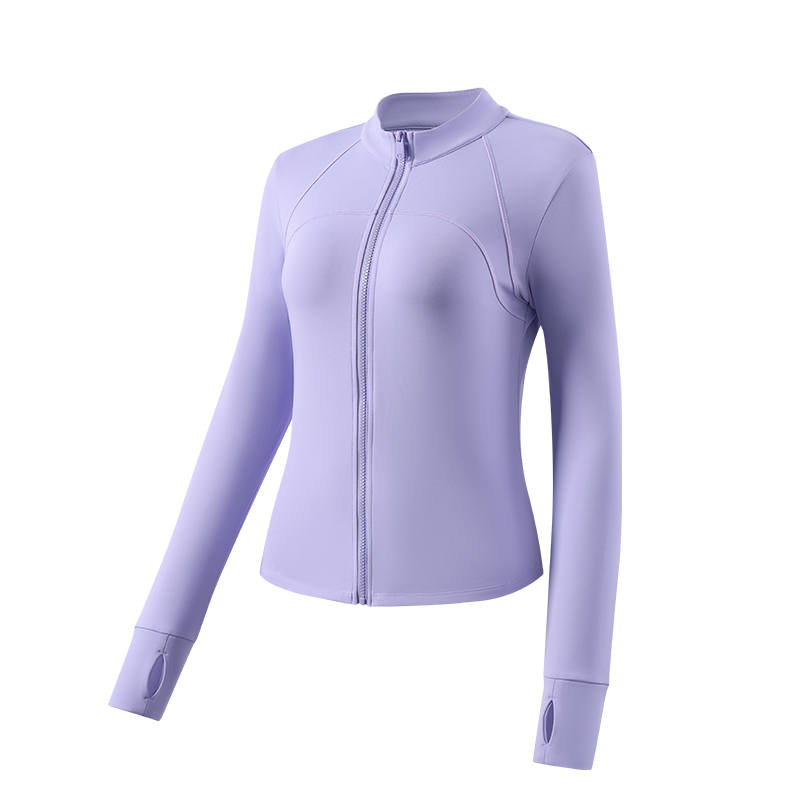 361° Fleece Lined Thermal Fall Winter Running Fitness Clothing Sports Long Sleeved Yoga Coat Women's