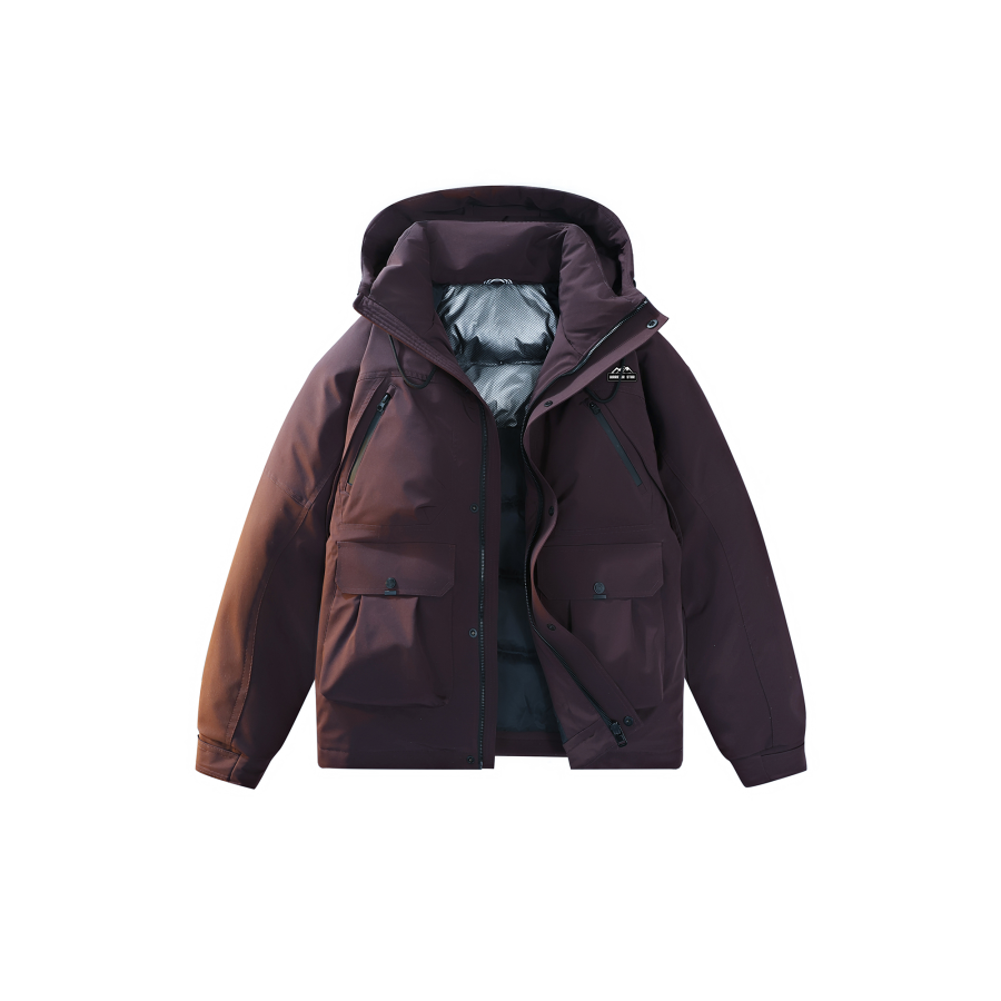 WARRIOR WARRIOR Down Jackets Unisex Hooded Fleece Lined Other