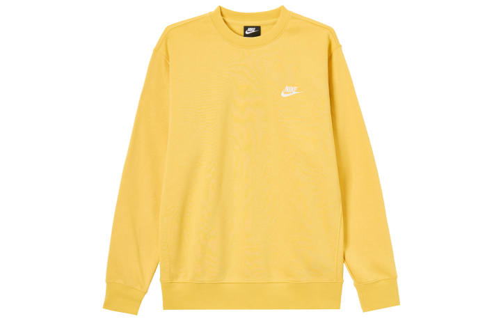 Nike Nike Sweatshirts Men's Yellow Crew Neck Moderate Regular