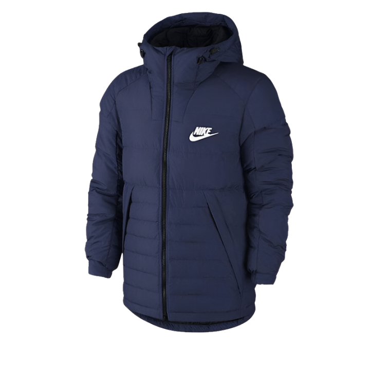 Nike Nike Down Jackets Men's Blue Hooded Moderate