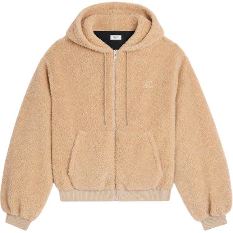 CELINE Triomphe FW25 Velvet feel Coat Classic Fit Men's