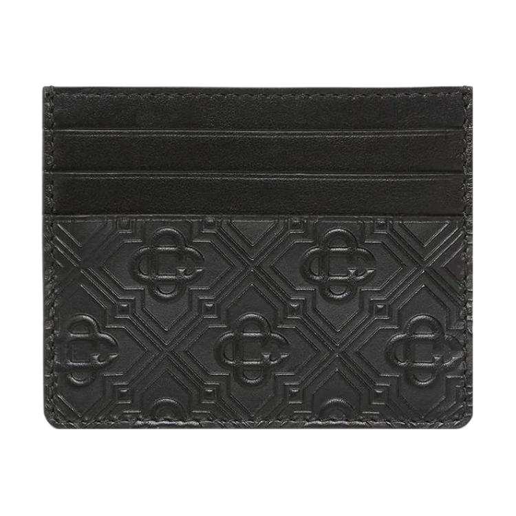 CASABLANCA Calfskin Card Holder Women's Black