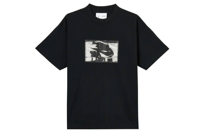 Nike Nike T Shirts Men's Black Crew Neck Moderate Straight Fit