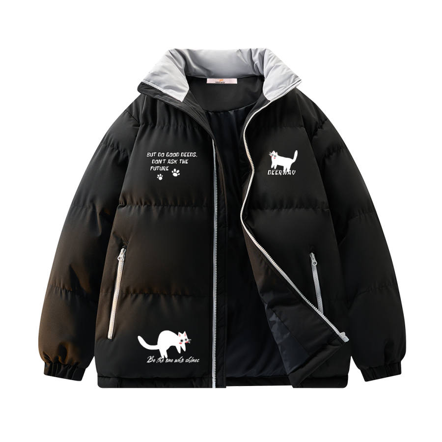DEERWAY DEERWAY Puffer Jackets Unisex Stand Collar Thickened Padded Puffer Jacket