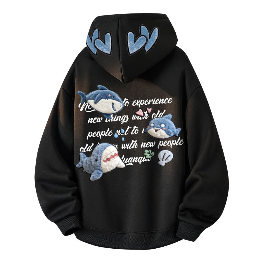 HUANQIU Sweatshirts Unisex Hooded Moderate Regular