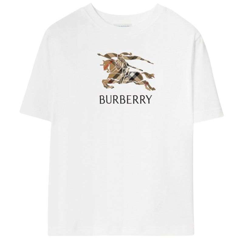 Burberry Kids T Shirts Crew Neck Moderate