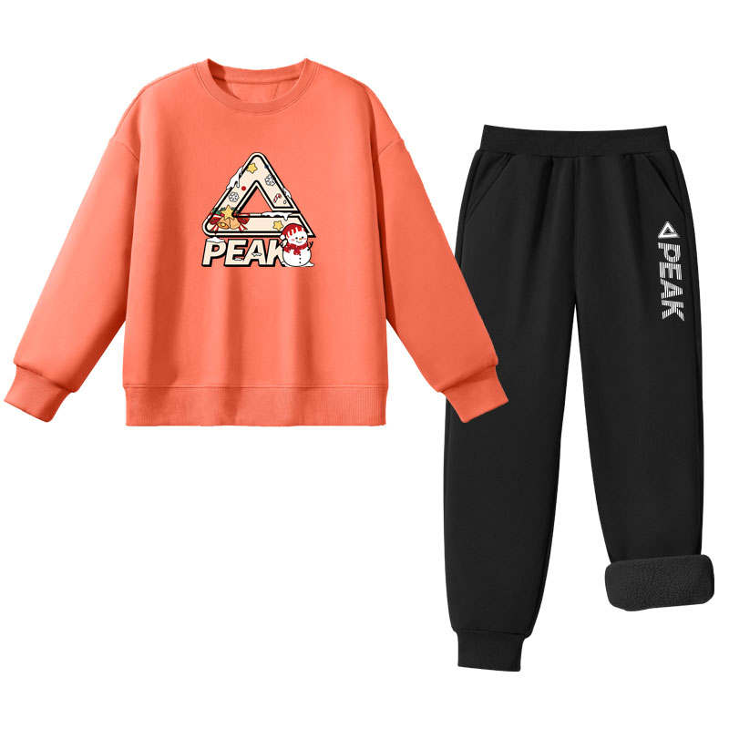 PEAK Kids Casual Sportswear Crew Neck Moderate