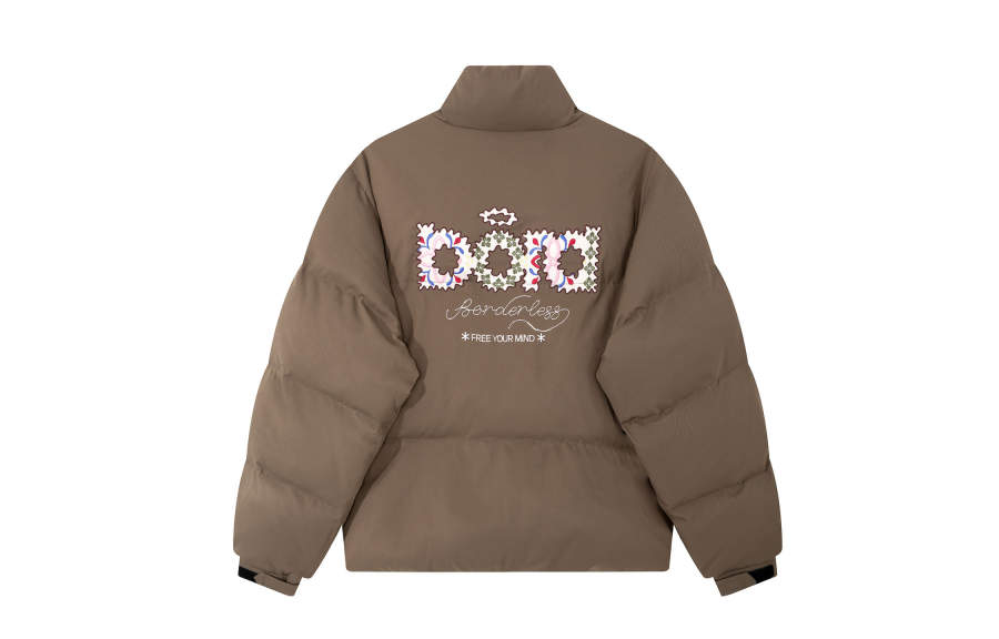 F426 Puffer Jackets Unisex Stand Collar Thickened Padded Puffer Jacket