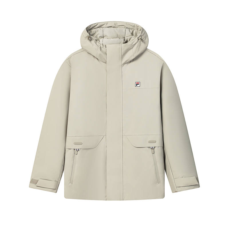 FILA Heritage Puffer Jacket Men's Light Industrial Brown