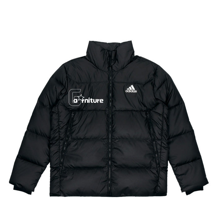 Adidas Adidas Down Jackets Unisex Black Stand Collar Moderate Down Jacket