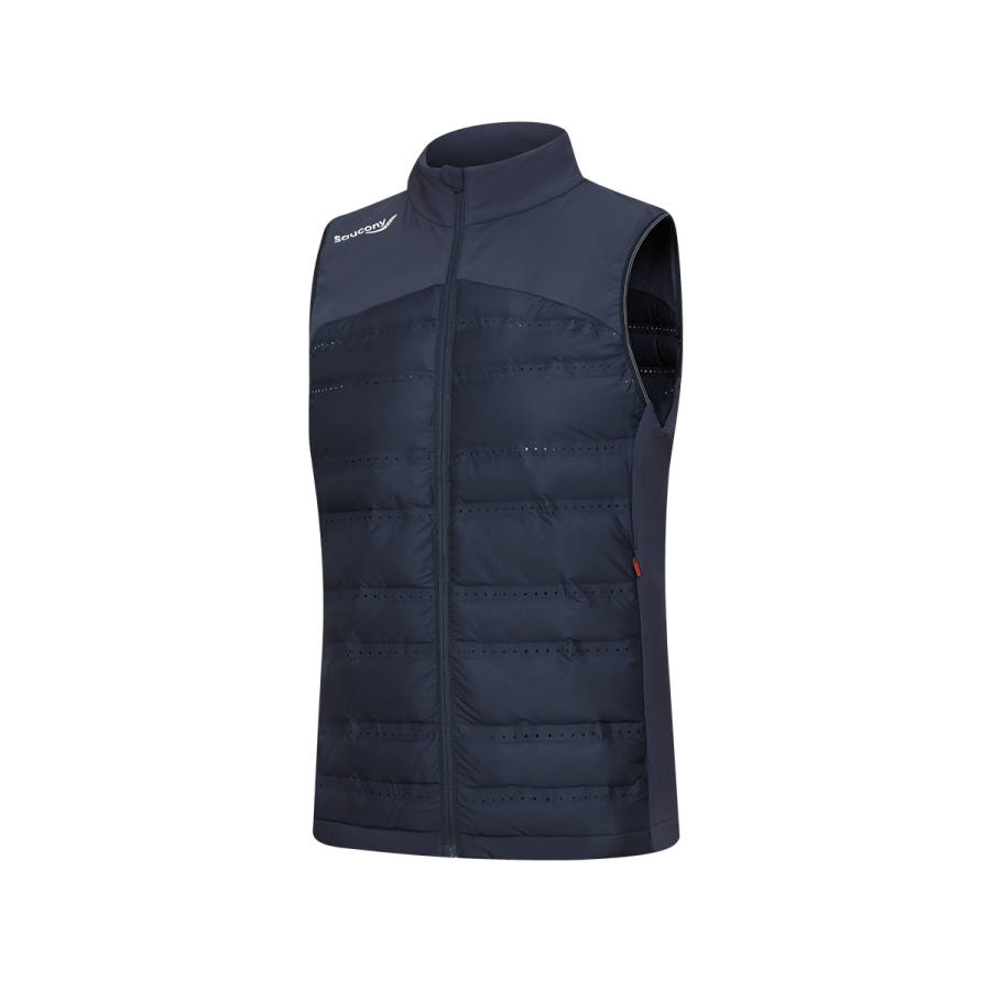 Saucony Vests Women's Sky Blue Stand Collar Moderate Other