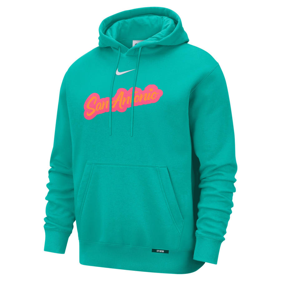 Nike Nike San Antonio Spurs City Edition Men's Nike Basketball Club Pull Over Hoodie