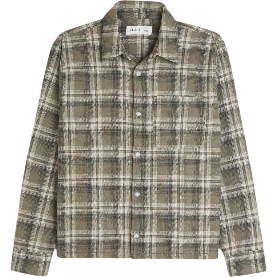 Hollister/ Shirts Men's Olive Green Lapel Moderate