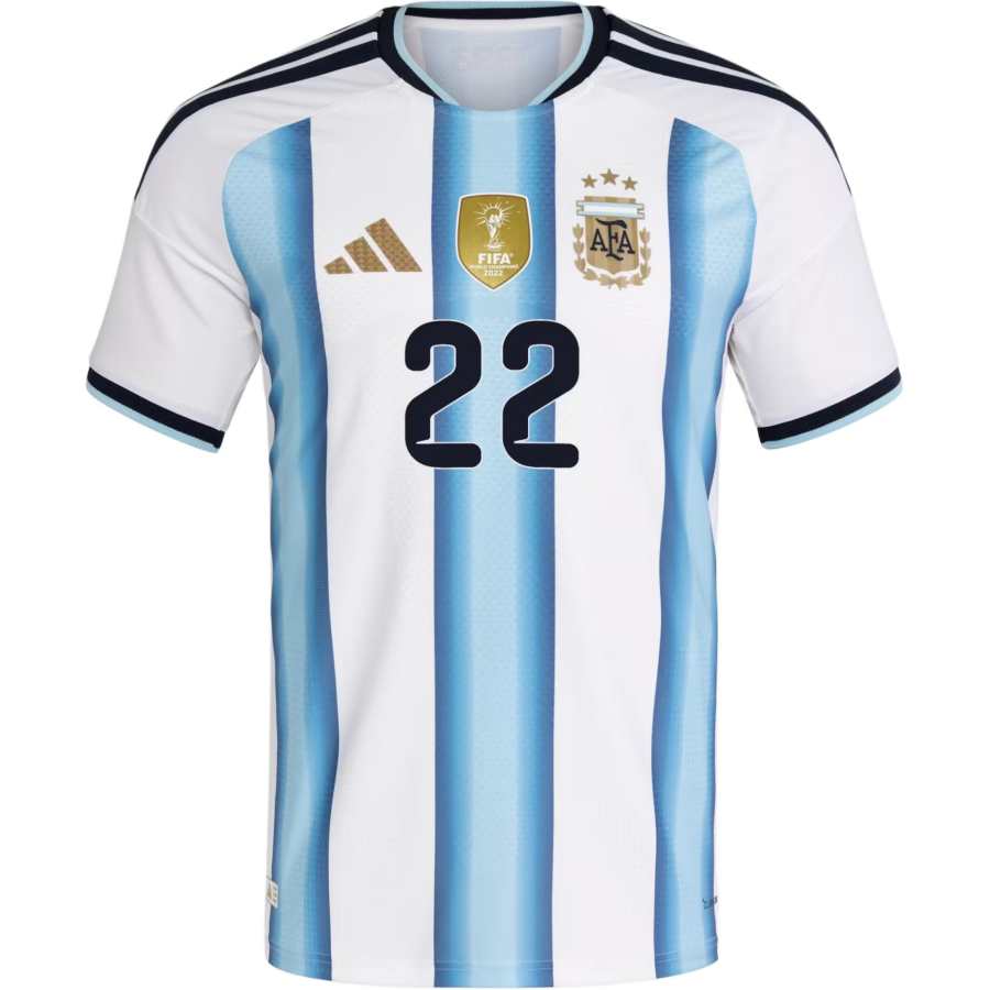 Adidas Adidas Argentina National Team FW25 Home Martinez Authentic Soccer Jersey Player Edition Men's