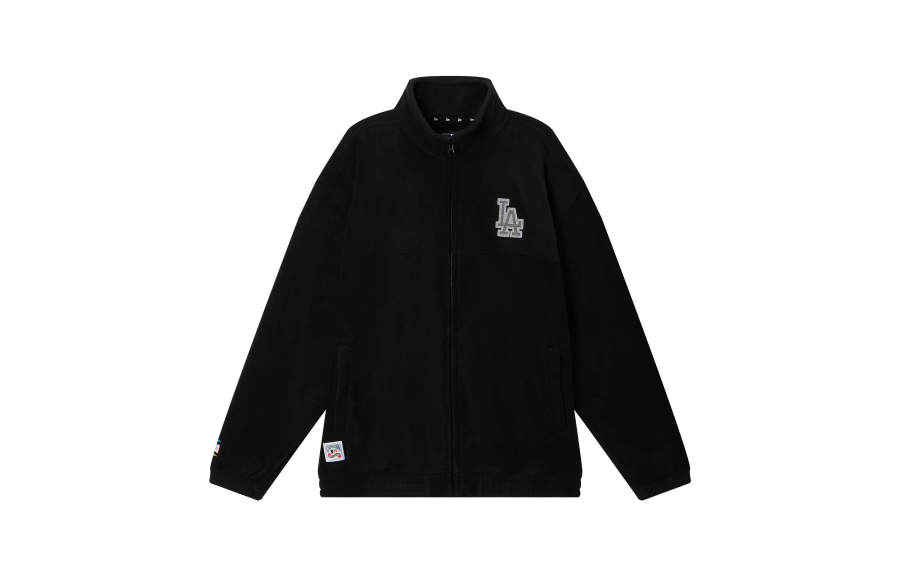 New Era Jackets Unisex Black Stand Collar Moderate Other