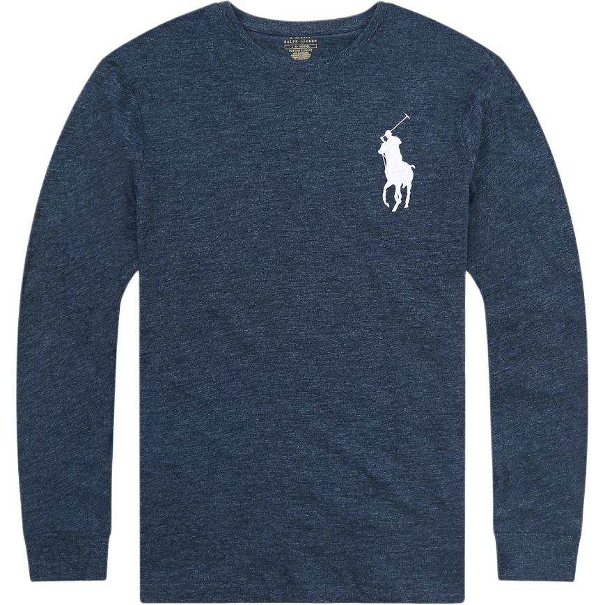 Polo Ralph Lauren Big Pony T Shirt Custom Slim Fit Men's Blue