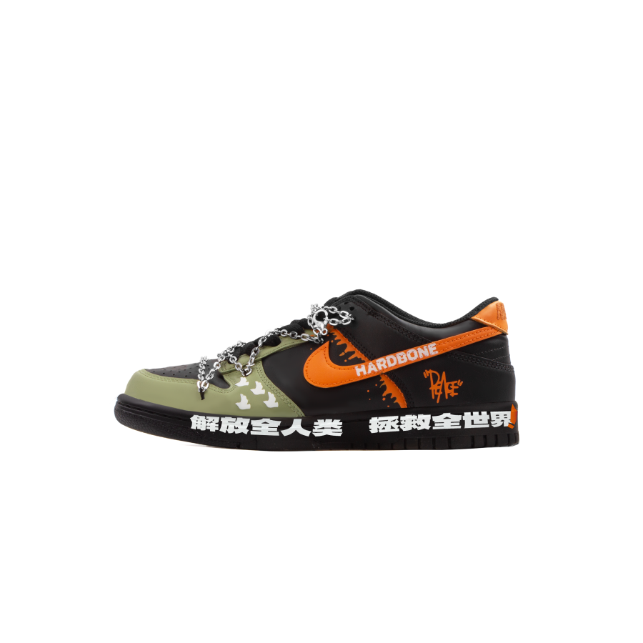Nike Nike Dunk Abrasion Resistant Low top Skateboard Shoes Unisex Army Green