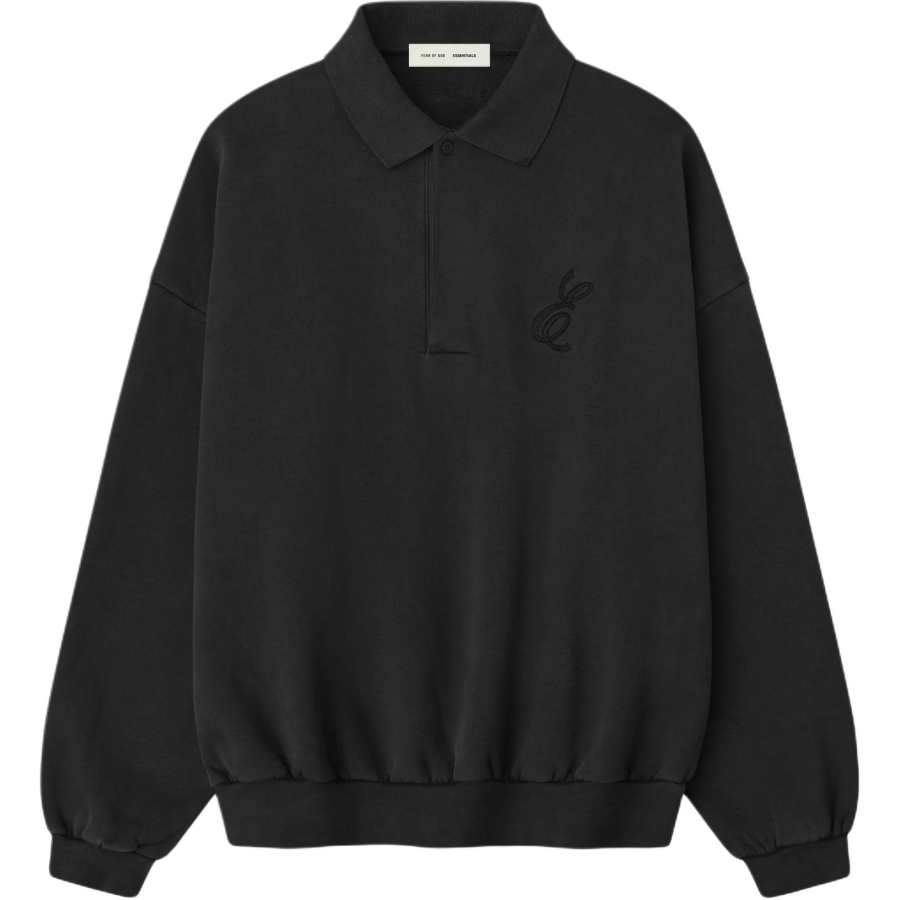 Fear Of God Essentials Embroidered Classic Polo Sweatshirt