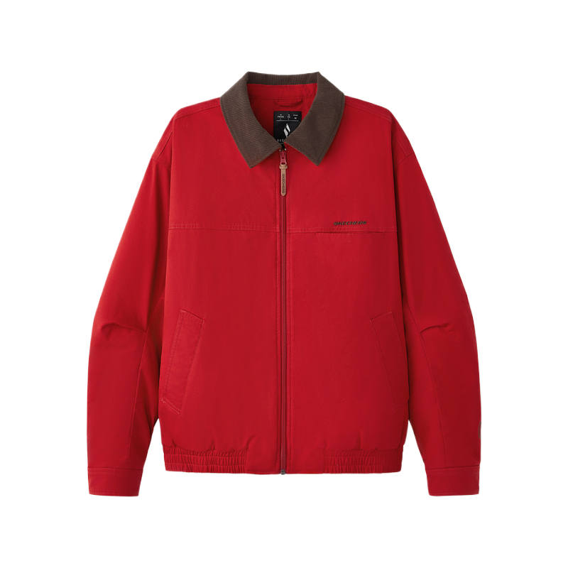 Skechers Puffer Jacket Unisex Berry Red
