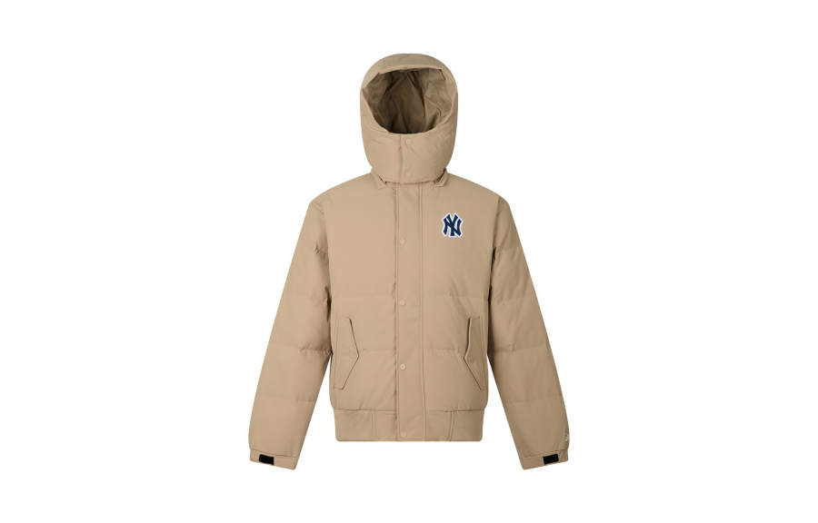 New Era Down Jackets Unisex Khaki Hooded Non Detachable Moderate