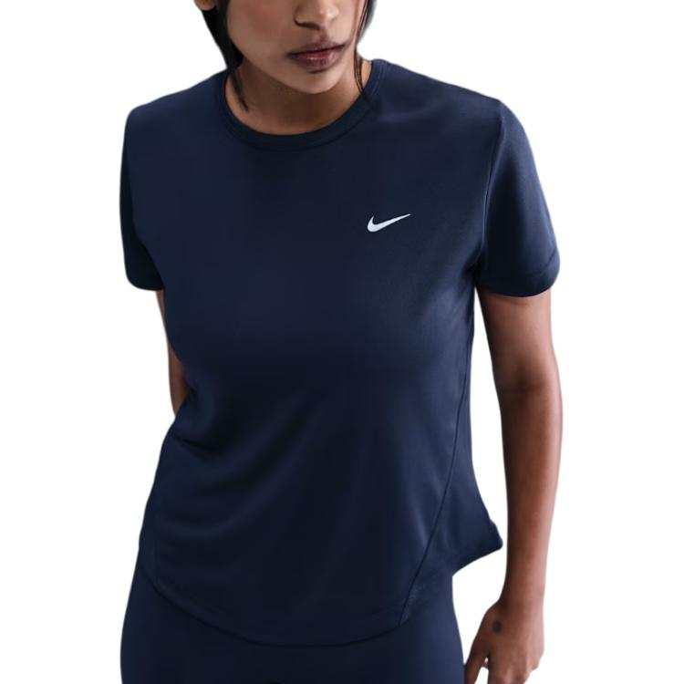 Nike Nike Dri Fit T Shirts Women's Midnight Blue Crew Neck