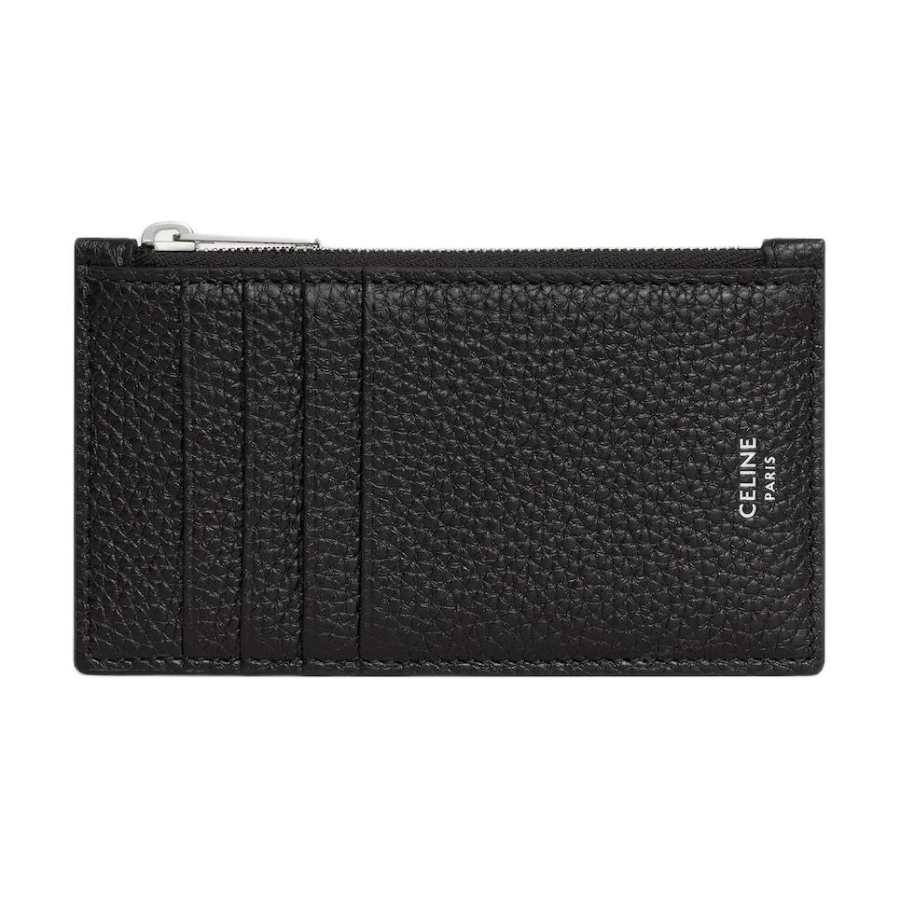 CELINE CELINE Calfskin Card Holder Mini Men's Black