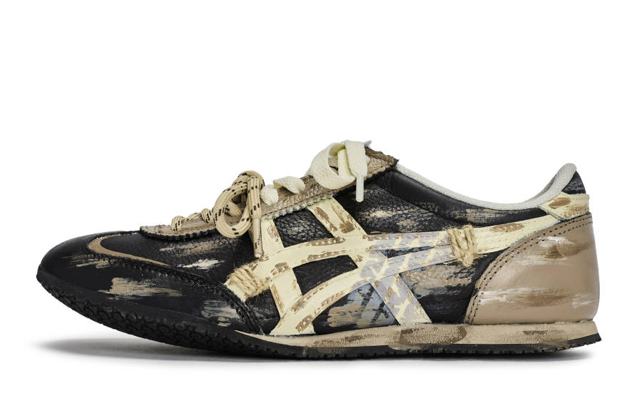 Onitsuka Tiger Machu Racer 811 Manufacturing, Mirror Era Breathable Low top Casual Shoes Unisex Black Brown