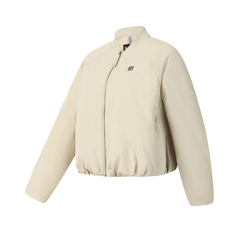 FILA Tennis Puffer Jacket Women's Eying Apricot Prunus Armeniaca Fruit
