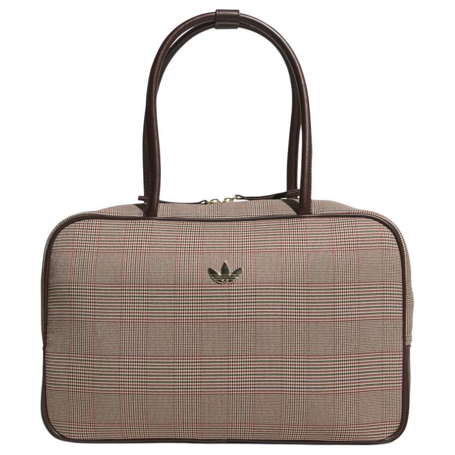 Adidas Originals Trefoil Recycled Polyester Handbag Women's Black & Grassland Brown
