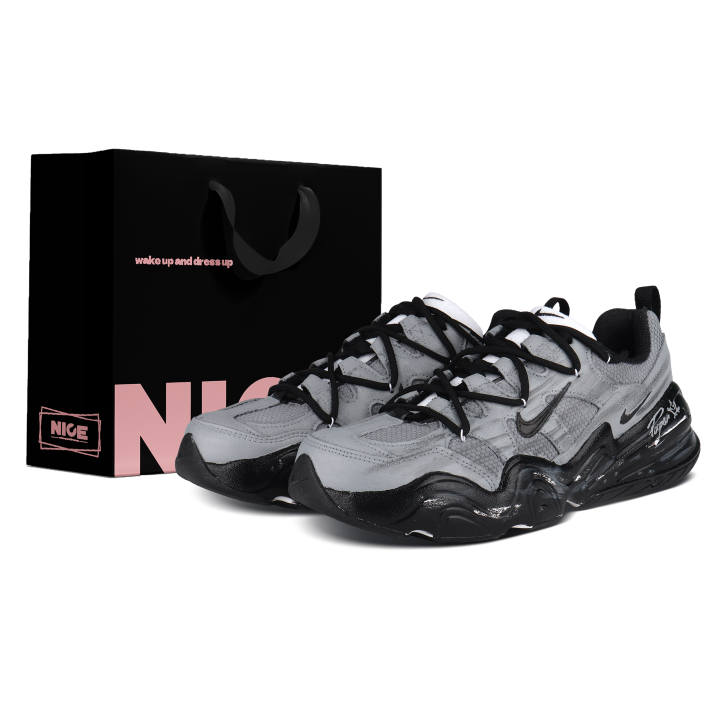 Nike Nike Tech Hera Dark Surge Low top Casual Shoes Unisex Gray Black