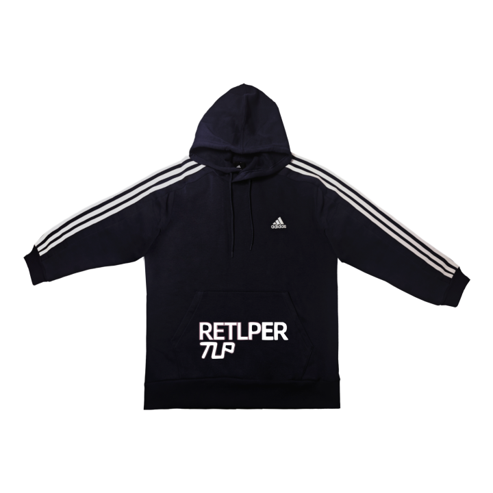 Adidas Adidas Sweatshirts Unisex Ink Blue Hooded Moderate Regular