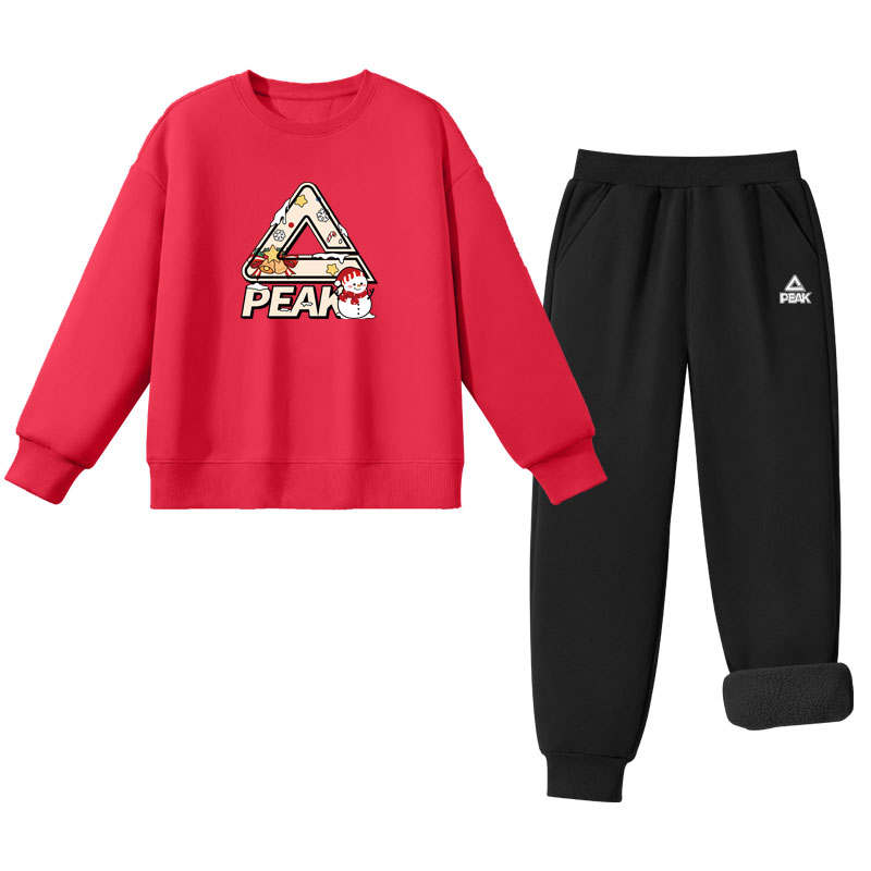 PEAK Kids Casual Sportswear Crew Neck Moderate