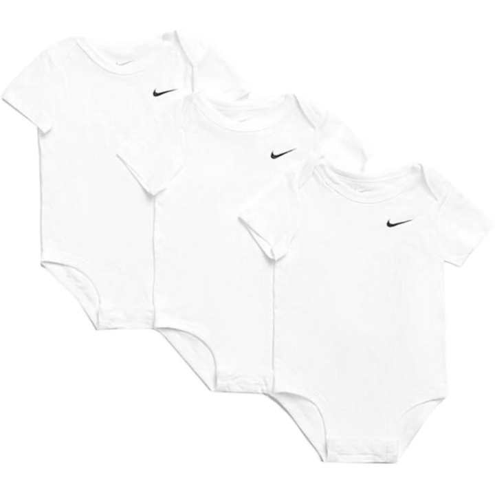 Nike Nike Logo Crew Neck Short Sleeved Swoosh Jumpsuit 3 Pack Infant And Toddler